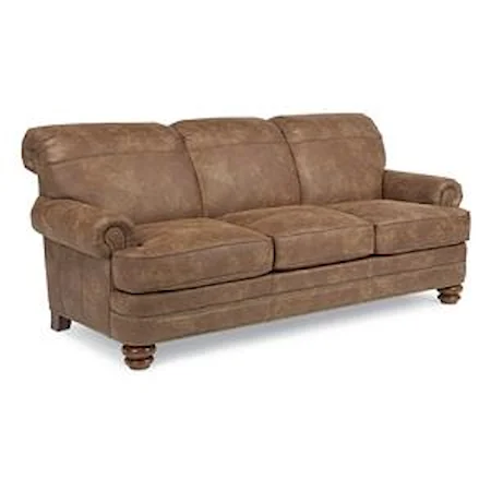 Traditional Rolled Back Sofa